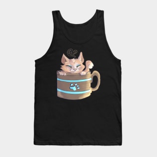 Cattachino Pun Tank Top